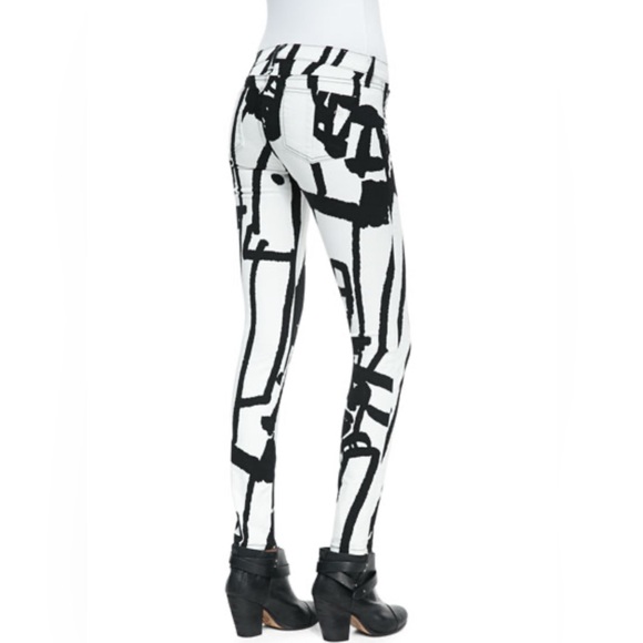 M165 // NWT Rag & Bone The Skinny White Robot Jeans // Size 26 - Picture 3 of 3